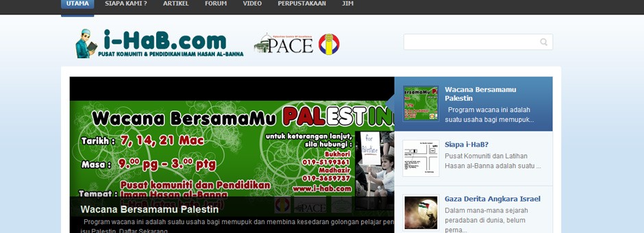 i-hab.com adalah projek kebajikan kami dimana ia dilakukan dengan percuma sebagai satu hadiah buat mereka yang ingin menjalankan kerja dakwah.